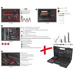 Composition de modules id&eacute;ale pour usage universel
Convient pour 4 tiroirs de chariots d'atelier
Rangement ordonn&eacute; gr&acirc;ce &agrave; une d&eacute;coupe
R&eacute;sistant aux hydrocarbures et aux produits chimiques
Insert en mousse bicolore haute r&eacute;sistance
