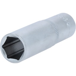 6 pans
Système FlankTraction
Selon DIN 3124 / ISO 2725
Carré d'entraînement intérieur selon DIN 3120 / ISO 1174 avec encoche pour verrouillage par bille
Pour une utilisation manuelle
Finition satinée
Chrome Vanadium