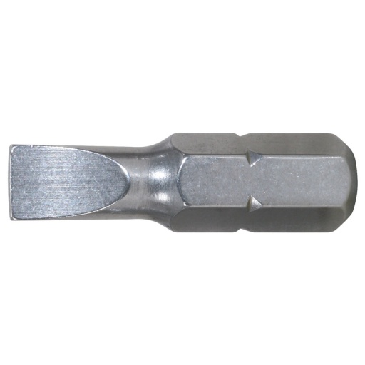 Boite de 5 embouts de vissage INOX Fente 1/4" - L.25mm, 3mm