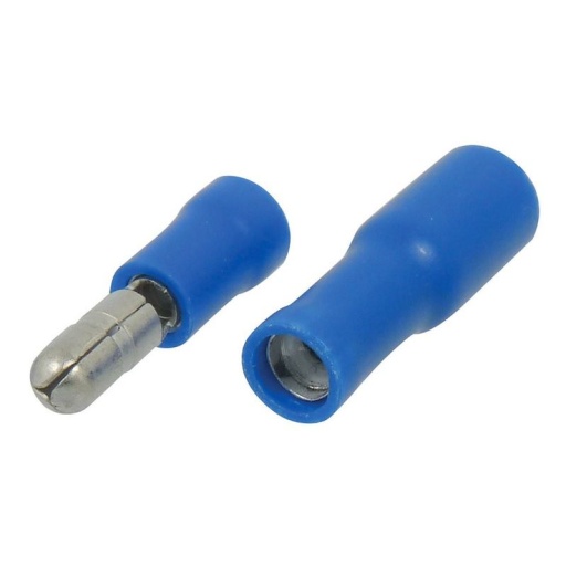 Lot de 10 cosses panachées ronde bleu