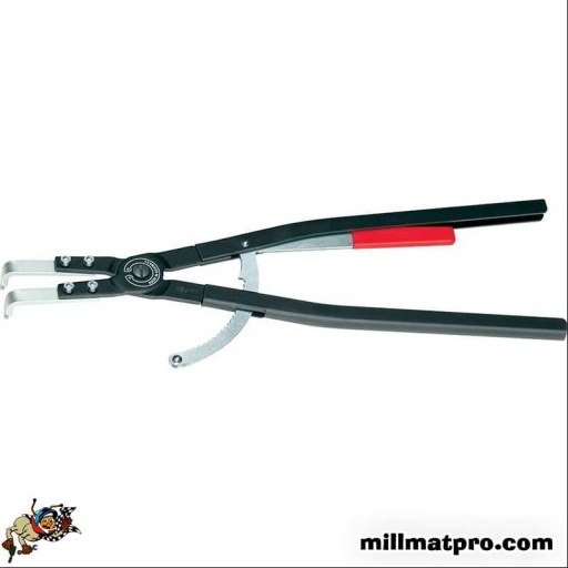 Pince pointes coudées à 90°C pour circlips intérieurs 122-300mm
