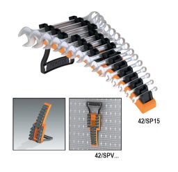 Support vide pour clés mixtes (art. 42MP), 
clés mixtes à cliquet réversible (art. 142) et clés mixtes à cliquet articulé (art. 142SN)
42MP: 8-9-10-11-12-13
   14-15-16-17-19 mm
142-142SN: 8-9-10-11-12-13
     14-15-16-17-19 mm