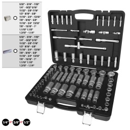6 pans
Dimensions en pouce
Sans outil d’entraînement
Système FlankTraction
Finition satinée
Chrome Vanadium
Coffret robuste en matière plastique