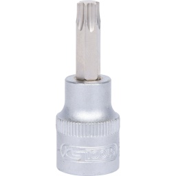 Torx
Carré d'entraînement intérieur selon DIN 3120 / ISO 1174 avec encoche pour verrouillage par bille
avec embout tournevis nickelé serti
Pour une utilisation manuelle
Finition satinée
Chrome Vanadium