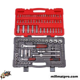 Coffret de douilles et accessoires ultimate
- coffret bi-matière avec coins renforces
- gamme  ultimate composee d'outils robustes. esthetiques et astucieux
- finition chromée satinee
1/4" : 4 - 4.5 - 5 - 5.5 - 6 - 7 - 8 - 9 - 10
11 - 12 - 13 - 14 mm 1/4" : 6 - 7 - 8 - 9 -10 - 11 - 12 - 13
mm 1/4" : e4 - e5 - e6 - e7 - e8
1/4" : 4 - 5.5 mm 1/4" : ph1 - ph2
1/4" : pz1 - pz2
1/4" : 3 - 4 - 5 - 6 mm 1/4" : t8 - t10 - t15 - t20 - t25
t27 - t30
1/4" : mm - mm - mm - m8
1/4" x 1/4"
1/4"
1/4" : 100 mm 1/4" : 110 mm 1/4"
1/4" - 140 mm 1/2" : 10 - 11 - 12 - 13 - 14 - 15 - 16 - 17 - 18
19 - 20 - 21 - 22 - 24 - 27 - 30 - 32 - 34 mm 1/2" : 14 - 15 - 17 - 19 - 22 mm 1/2" : 16 - 18 - 21 mm 1/2" : e10 - e11 - e12 - e14 - e16
e18 - e20 - e24
1/2" x 5/16"
1/2"
1/2" : 125 - 250 mm 1/2" x 3/8"
1/2" - 250 mm 5/16" : 8 - 10 - 12 mm 5/16" : ph3 - ph4
5/16" : pz3 - pz4
5/16" : 7 - 8 - 10 - 12 - 14 mm 5/16" : t40 - t45 - t50 - t55 - t60