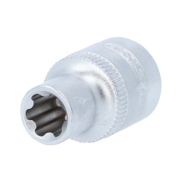 Torx-E-Plus (EPL)
Carré d'entraînement intérieur selon DIN 3120 / ISO 1174 avec encoche pour verrouillage par bille
Pour une utilisation manuelle
Finition satinée
Chrome Vanadium