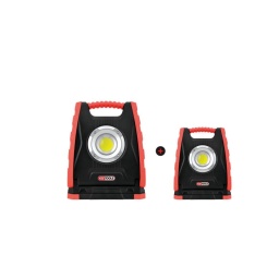 Lot de 2 projecteurs mobiles à LED 10W 1000 Lumens + 30W 3000 Lumens
Puissant et pratique
3 positions d'éclairage : 25 - 50 - 100%
Inclinable à 120°
Pied rotatif pour un angle d'éclairage ajustable
Base magnétique équipée de 2 aimants
IP54
Rechargeable via prise USB et USB type C
Poignée de transport