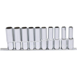 6 pans
Syst&egrave;me FlankTraction
Selon DIN 3124 / ISO 2725
Carr&eacute; d'entra&icirc;nement int&eacute;rieur selon DIN 3120 / ISO 1174-1 avec encoche pour verrouillage par bille
Version longue
Pour une utilisation manuelle
Finition chrom&eacute;e
Chrome Vanadium
Comprend un rail de rangement
