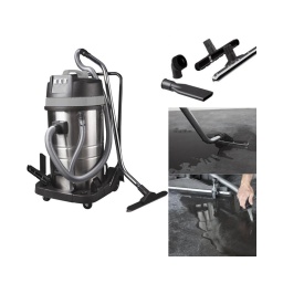 Aspirateur eau et poussière 2x1000w
- cuve inox montee sur chariot à 4 roulettes 
- 2 moteurs 1000w 
- cuve 80 litres dia420mm 
- tuyau de vidange sur la cuve 500mm 
- dépression 21kpa 
- débit d'air : 55l/s 
- niveau sonore : 73db 
- alimentation 220v 4m 
- puissance : 2000w 
- dimensions (longueurxprofondeurxhauteur) : 540x595x940mm 
- poids : 25kg
accessoires inclus : - bec plat prise intérieure dia42mm - brosse dia60mm prise intérieure dia42mm - manche dia42mm prise accessoire dia37mm - flexible 2200mm dia42mm - racleur dia37mm - brosse dia37mm longueur 600mm - filtre tissu