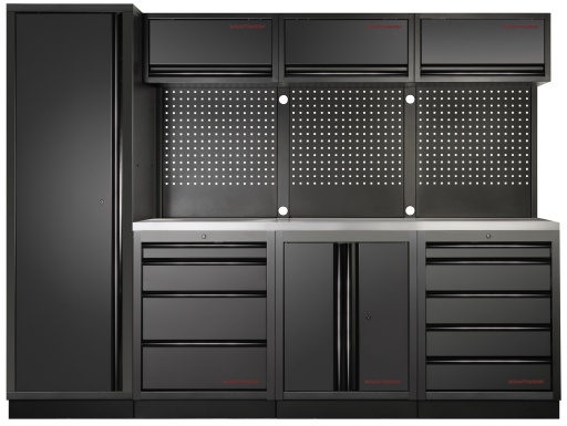 MOBILIO BLK Mobilier d'atelier 4 éléments, Acier inoxydable
