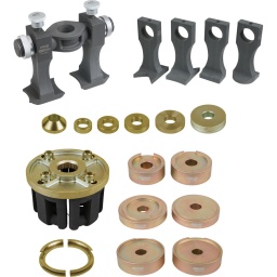 pour le montage et démontage des roulement compact de moyeux de roues 3 et 4 trous
Montage et démontage professionnel directement sur le véhicule
charge max 22t
griffes réversibles permettant un réglage rapide et facile au moyeu de roue
la capacité de réglage permet une utilisation sur tous les moyeux de roues avec roulement compact actuellement disponibles sur le marché
utilisation avec un vérin hydraulique ou une broche mécanique
charge minimale de travail
Mise en place manuelle sûre et simple
En acier spécial