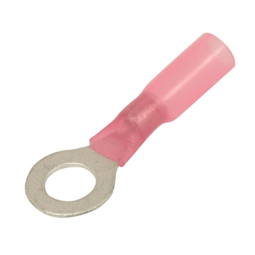 Cosses à œil isolées thermorétractables M6 0,5 à 1mm²