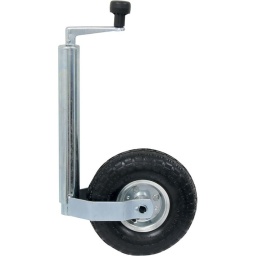 Diamètre du tube: 48mm
Roue: 200x85mm (gonflable)
Poids: 4kg
Jante: acier 
Jantes acier 
Charge maxi 100kg 