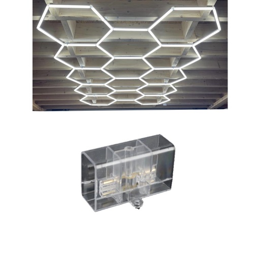Connexion en ligne pour LED hexagone