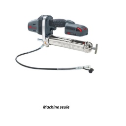 Pompe à graisse sans fil Ingersoll rand
La batterie Li-Ion 20V durable est compatible avec tous les outils sans fil IQV20.
Système de chargement à trois options : cartouche, vrac et manuel, pour une polyvalence maximale.
Tuyau standard de 76 cm pour une mobilité accrue.
L'arrêt électronique et le témoin LED de haute pression prolongent la durée de vie du moteur et empêchent l'écoulement accidentel de la graisse.
La poignée ergonomique à revêtement confortable réduit les vibrations et la fatigue, offrant un confort accru pendant les utilisations prolongée.
La batterie plate en ligne (breveté) améliore la portabilité et facilite les accès.
Bandoulière en option pour une plus grande liberté de mouvement et un support accru.
Machine seule en carton (sans batterie, sans chargeur)
Tension de la batterie	20 V
Pression de travail	431 bar
Débit	75 g/min
Capacité en graisse	400 g
Type de graisse	2 - 6 NGLI
Longueur tuyau	762 mm
Pression / puissance acoustique (EN60745)	66,0 / 77,0 dB(A)
Niveau de vibration (EN60745)	< 2.5 m/s²
