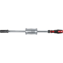 Adapté pour les anciens injecteurs haute pression avec filetage M12 
Permet l'extraction des injecteurs bloqués dans la culasse 
Prévient la casse des injecteurs dans la culasse 
Filetage de la masse à inertie 5/16" x 16 mm 

 Utilisation : Anciens injecteurs haute pression avec filetage M12 

