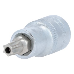 Torx perc&eacute;
Carr&eacute; d'entra&icirc;nement int&eacute;rieur selon DIN 3120 / ISO 1174 avec encoche pour verrouillage par bille
avec embout tournevis nickel&eacute; serti
Pour une utilisation manuelle
Finition satin&eacute;e
Chrome Vanadium
