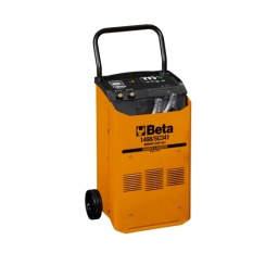 Chargeur / démarreur de batterie 12/24 V, sur roues
Les chargeurs de batterie et les démarreurs professionnels sur roues de BETA possèdent une poignée ergonomique et des roues robustes assurant une puissance élevée portable. 
Equipé de sélecteurs de courant de charge lente/rapide, d'un ampèremètre intégré, de protections thermostatiques et de fusibles internes permettant d'avoir une sécurité maximale contre les courts-circuits et les inversions de polarité. 
La fiabilité que vous recherchez, la simplicité dont vous rêvez.
Données techniques :
Alimentation (monophasée) : 230 V - 50/60 Hz
Puissance : 1080 W
Tension : 12/24 V
Courant maximal : 45 A
Courant de charge : 30 A
Courant max de suralimentation : 340 Acc
Courant de démarrage : 200 A
Capacité de charge : 375 Ah 15h
Positions de charge : 3 + boost