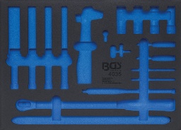 Barquette en mousse dure robuste de haute qualitéDimensions : 567 x 408 x 32 mmconvient pour toutes les servantes d’ateliers de BGSconvient pour BGS 4035