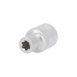 Torx-E-Plus (EPL)
Carré d'entraînement intérieur selon DIN 3120 / ISO 1174 avec encoche pour verrouillage par bille
Pour une utilisation manuelle
Finition satinée
Chrome Vanadium