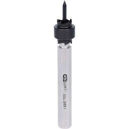 Pas de déformation des tôles 
Sens de coupe à droite 
Pointe de centrage 

 Utilisation : perceuses pneumatiques, électriques et sur batteries
