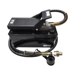 Pompe hydraulique pneumatique
- fonctionne a l'air comprime
- pour vérin simple effet
- soupape de surcharge
- retour de piston automatique
- livre avec flexible hydraulique a raccord rapide
donnees techniques :
filetage de raccord : raccord rapide cejn
volumm utile : 1.4 l
pression de travail : 700 bars
longueur de tuyau : 2200 mm 