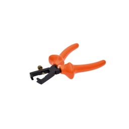 Pince à dénuder isolée avec molette de réglage, L.175 mm
Isolation selon IEC 60900
Pour fils de 0,5 à 10 mm²
Avec vis de réglage
Réglage simple du diamètre du câble à dénuder
Ressort de rappel
Tête brunie