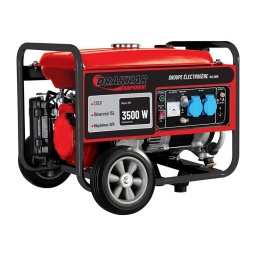 Groupe électrogène essence 7,5cv 3500W
- Moteur 4 temps essence, très robuste
- 2 prise de 16A
- Disjoncteur en cas de surcharge
- Régulateur AVR, le groupe électrogène se régule contre les variations importantes de tension
Livré avec 
- 1 clé à bougie 
- Câble de raccordement
Puissance 7,5cv
Puissance max 3500W
Puissance continue 3200W
Carburant essence SP
Tension 230v 50hz
Demarrage manuel
Reservoir 15L
Vitesse de rotation 3000tr/min 96db
Equipé sécurité niveau d'huile
Dimensions 60x43,5x44,5cm poids 52kg