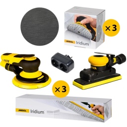 Pack iridium duo pneumatique pros 650cv 5.0+os 383cv essentiel
IRIDIUM 70x400mm Grip 140T Perf 150, 50/unité 246B205015
IRIDIUM 70x400mm Grip 140T Perf 240, 50/unité 246B205025
IRIDIUM 70x400mm Grip 140T Perf 320, 50/unité 246B205032
Interface NET 150mm multiperforée 4mm, 1/unité 82S4000101
IRIDIUM 150mm Grip 121T 120, 100/unité 246CH09912
IRIDIUM 150mm Grip 121T 180, 100/unité 246CH09918
IRIDIUM 150mm Grip 121T 320, 100/unité 246CH09932
Mirka PROS 650CV 150mm 5,0 8995650111
Mirka OS 383CV 70x198mm 3,0 8991500111
Fiche multiprise Mirka 2P 230V EU, noire 8999295111
700910126
700910184