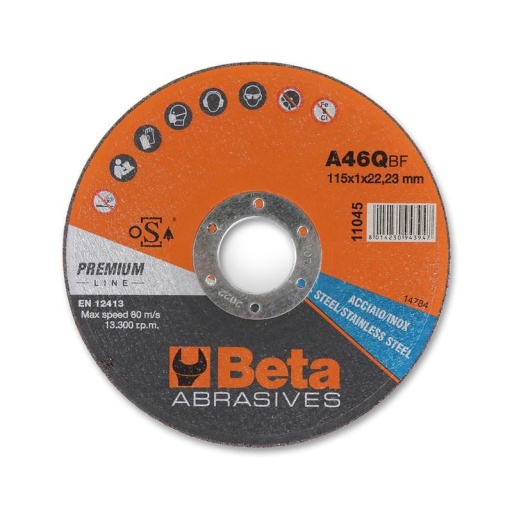 Disques à tronçonner épaisseur fine, à moyeu plat pour l'acier et l'inox Haute performance 11046 125X1,6 (25)