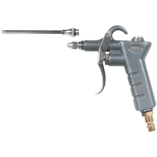 Soufflette pistolet en métal 1/4" avec 2 embouts