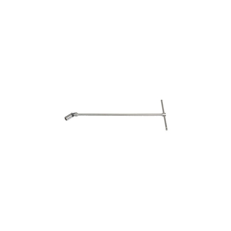 Clé à Douille Longue En T 10mm - 6 Pans, Acier Chrome Vanadium, Longueur 360 Mm, Pour écrous Difficiles D'accès