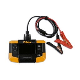Testeur de batterie numérique 12-24V avec imprimante intégrée
Grâce à la nouvelle conception de son écran graphique de 4,5'' le testeur de batterie 12-24 V de Beta permet d'avoir une image précise. Les boutons simples et ludiques facilitent le test de la batterie, de l'alternateur ou du démarreur. L'imprimante intégrée permet d'éditer rapidement des rapports et la connexion au PC permet de télécharger les données ou de mettre à jour le logiciel.

Données techniques :
Applications : batteries 12 V et 24 V
Plage de fonctionnement : 100 à 2000 CCA
Normes de référence : CCA,SAE,DIN,EN,IEC,JIS, MCA, GB, BCI, CA
Adapté aux batteries : PB, WET, GEL, AGM, AGM FLAT, EFB, SLI
Voltmètre : 9 V à 30 V
Longueur de câble : 1800 mm
Langues prises en charge : italien, anglais, français, allemand, espagnol, polonais, néerlandais, hongrois, portugais
Accessoires inclus : câble USB, 3 rouleaux de papier pour imprimante