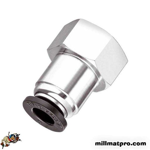 10 raccords 6mm g1/4 instantané droit femelle cylindrique