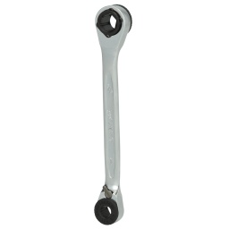 Tr&egrave;s maniable et compact
Avec bague de retenue
Avec un oeil coud&eacute; &agrave; chaque extr&eacute;mit&eacute;
Cliquet pr&eacute;cis 72 dents
Finition chrom&eacute;e
Chrome Vanadium
