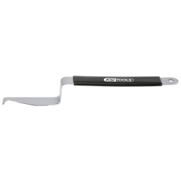 Gainé de caoutchouc pour éviter les rayures 
Pour enlever les baguettes des pare-brises collés 
Idéal pour retirer les joints à double chambre munis de crochets 
Utilisable pour tous types de crochets retirés horizontalement 
Longueur totale 220 mm 

