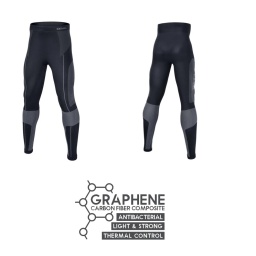 Collant technique stretch
- 70% polyamide, 28% polyester avec graphène, 2% élasthanne, 230 g
- Noir & gris
- Thermorégulateur et respirant
Nos vêtements, qui intègrent cette matiére révolutionnaire, se caractérisent par :
PROPRIÉTÉS ANTIBACTÉRIENNES ET ANTI-ODEURS :
Ils empêchent la prolifération des bactéries responsables des mauvaises odeurs
LÉGÈRETÉ : le graphène étant un matériau extrêmement
légers et fins, ils sont doux et confortables
RÉGULATION THERMIQUE : ils s’adaptent dynamiquement
aux conditions climatiques,dissipant la chaleur les jours
chauds et la conservant les jours froids.
RESPIRABILITÉ : ils permettent une ventilation optimale
et la dispersion de l’humidité corporelle
RÉSISTANCE : ils sont extrêmement durables..
Nos vêtements, qui intègrent cette matiére révolutionnaire, se caractérisent par :