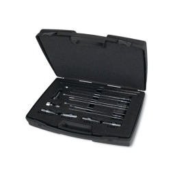 Outils pour extraction de la pointe éléctrode des bougies de préchauffage
Également apte aux bougies avec bulbe en céramique
​M8x1 - M9x1 - M10x1 - M10x1,25
​Permet d’extraire la pointe de la bougie en cas de rupture de la tête qui reste bloquée dans le cylindre en phase de démontage