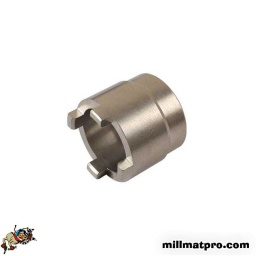 Concu pour le bras oscillant
application: kawasaki zx6rr/6r 2003-2004. z750 2004-2010. z750s 2005-2006. z1000 2007-2008. zzr1200 2002-2003
fabrication en acier carbone moyen - traite a la chaleur et platine en chrome
dimensions: externe 37mm  interne 28.5mm  crants 6.5mm x 5mm x 4
entrainement en 1/2"