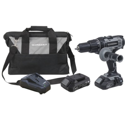 Pack Perceuse/Visseuse Percu+2 Batteries 2ah+Chargeur Lent+Sac Rangement