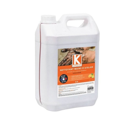 Nettoyant mains d'atelier orange parfum agrume - bidon de 4,5L