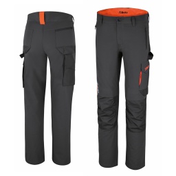 Poches pour genouillères, poches arrière renforcées en polyester 300D, Rempiècement à l'entrejambe. Coupe ajustée
Composition
• Tissu extensible 86% nylon, 14% élasthanne, 140 g / m2
• Poches pour genouillères, poches arrière renforcées en polyester 300D
Design
• Coupe slim
• Entrejambe indéchirable
• Arrière taille plus haute pour une meilleure protection du dos
• Deux grandes poches avant avec fermeture à glissière
• Deux poches arrière renforcées, une avec fermeture à glissière
• Grande poche sur la jambe gauche avec fermeture à sangle, poche verticale avec fermeture à glissière et insert pour badge
• Poche pour règle et boucle pour marteau
Couleur
Gris anthracite
XS, S, M, L, XL, XXL, XXXL
46, 48, 50, 52, 54, 56, 58