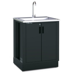 Module fixe avec évier intégré pour la combinaison d'ameublement d'atelier RSC50
Caractéristiques techniques :
Bac en acier inoxydable
Livré complet avec :
1 mitigeur
1 système de vidange
1 bouchon d'évier
1 bouchon filtrant
1 distributeur de savon
Module fixe à 2 portes avec serrure de sécurité frontale :
Dimensions intérieures utiles 615x435x 575 mm
Avec pieds réglables en hauteur
-33,5 kg