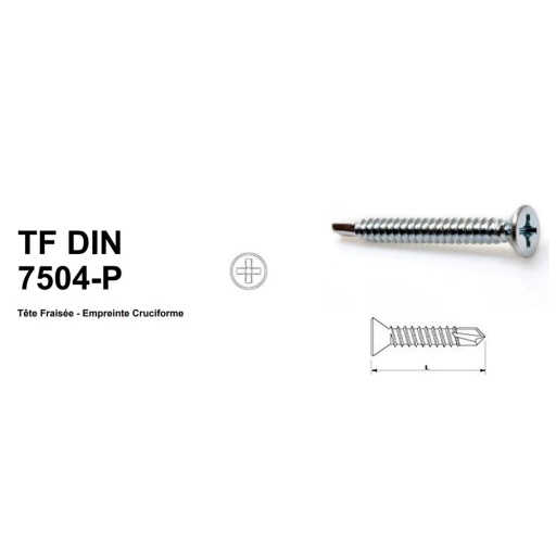 vis autoperceuse acier goscrew tf din 7504-p 3,9x16
