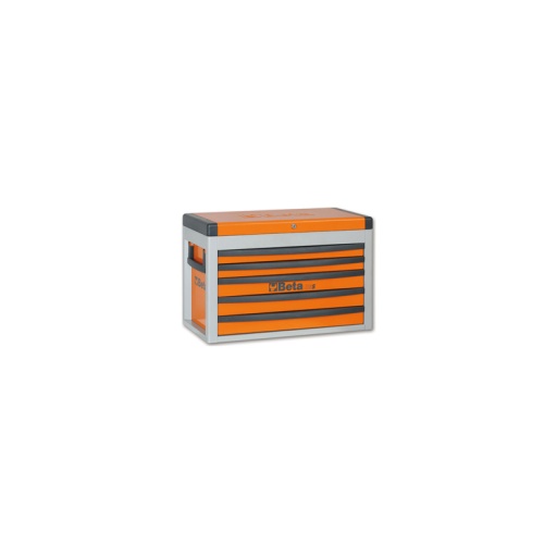 Coffre à outils 5 tiroirs + coffre beta orange