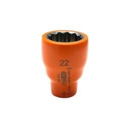 Isolation selon IEC 60900 
Selon ISO 691, ISO 1174-1, ISO 1711-1 et ISO 2725-1 
Carré d'entraînement intérieur selon DIN 3120 / ISO 1174-1 avec encoche pour verrouillage par bille 
12 pans 
Pour une utilisation manuelle ou avec visseuse 
Diamètre extérieur de l'isolation optimisé 
Chrome Vanadium 

