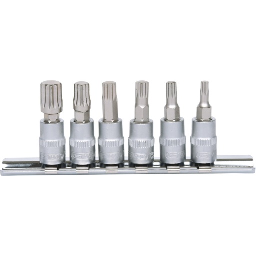Rail de 6 douilles tournevis ULTIMATE XZN® 1/4'', M4-M10
