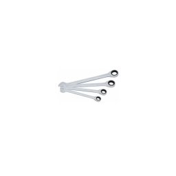 Clés mixtes à cliquet droite gearplus diamètre 24-27-30-32mm finition polie chromee
fourche inclinée a 15°
tête cliquet coudée a 15°
denture fine
il est inutile de replacer la clé constamm nt
conception compacte qui permet le travail dans les endroits etroits. la ou cliquet et douille ne le permettent pas