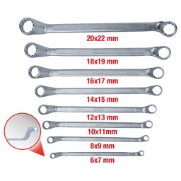 12 pans
Selon DIN 838 / ISO 3318 / ISO 1085 / ISO 10104
Oeil coudé à 75°
Oeil à paroi fine
Tête polie
Finition satinée
Chrome Vanadium