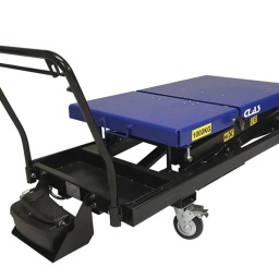 Table élévatrice pour batteries ve/hybride et organes lourds. La table facilite la gestion de la pose ou dépose des batteries sur voitures électriques, ainsi que différents organes. Celle-ci peut supporter des charges allant jusqu'à 1000kg. Fabrication Europe. Une commande hydropneumatique permet la commande sans effort, rapide et précise en hauteur. La descente de type homme mort sécurise l'opérateur. Le plateau se déploie en trois positions pour une surface max. de 1560mmx787mm, et est taraudé M10x1.5 pour recevoir divers accessoires permettant la dépose d'organes. La planéité de la table est réglable en 2 points pour une grande précision de positionnement, degré d'inclinaison +/- 5%, la table est également mobile en rotation de +/- 5cm et latéralement de +/- 10cm. Caractéristiques : h. mini : 700mm. h. maxi : 2030mm. temps de montée à vide : +/- 50s. temps de descente à vide : +/-15s. poids : 440kg. Charge jusqu'à 1T.
La table facilite la gestion de la pose ou dépose des batteries sur voitures électriques, ainsi que différents organes.
Celle-ci peut supporter des charges allant jusqu'à 1000kg.
Fabrication Europe.
Une commande hydropneumatique permet la commande sans effort, rapide et précise en hauteur.
La descente de type homme mort sécurise l'opérateur.
Le plateau se déploie en trois positions pour une surface max. de 1560mmx787mm, et est taraudé M10x1.5 pour recevoir divers accessoires permettant la dépose d'organes.
La planéité de la table est réglable en 2 points pour une grande précision de positionnement, degré d'inclinaison +/- 5%, la table est également mobile en rotation de +/- 5cm et latéralement de +/- 10cm.
Caractéristiques :
- h. mini : 700mm
- h. maxi : 2030mm
- temps de montée à vide : +/- 50s
- temps de descente à vide : +/-15s
- poids : 440kg




Inclinaison (+/- 5%), rotation (+/-5cm), latéral (+/-10cm)
À PROPOS DE LA MARQUE CLAS
Notre Marque CLAS « Garage Solutions » basée en Savoie (France), a été créée en 1996. Nous sommes depuis toujours un acteur innovant de l’équipement et de l’outillage technique pour véhicules légers, utilitaires et poids lourds. Aujourd’hui, nous évoluons vers un écosystème offrant des solutions globales, bénéfique pour l’ensemble de nos partenaires. Nous nous adaptons à vos besoins et budgets, en étant toujours plus simple et réactif avec des hommes et des femmes experts, passionnés, au cœur d’une digitalisation à votre service. Consolidant notre leadership en France, nous accélérons notre expansion afin de devenir un acteur clef à l’international. 